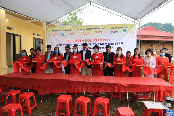Khánh thành điểm trường Nà Danh - Trường mầm non Lê Lai tại Cao Bằng